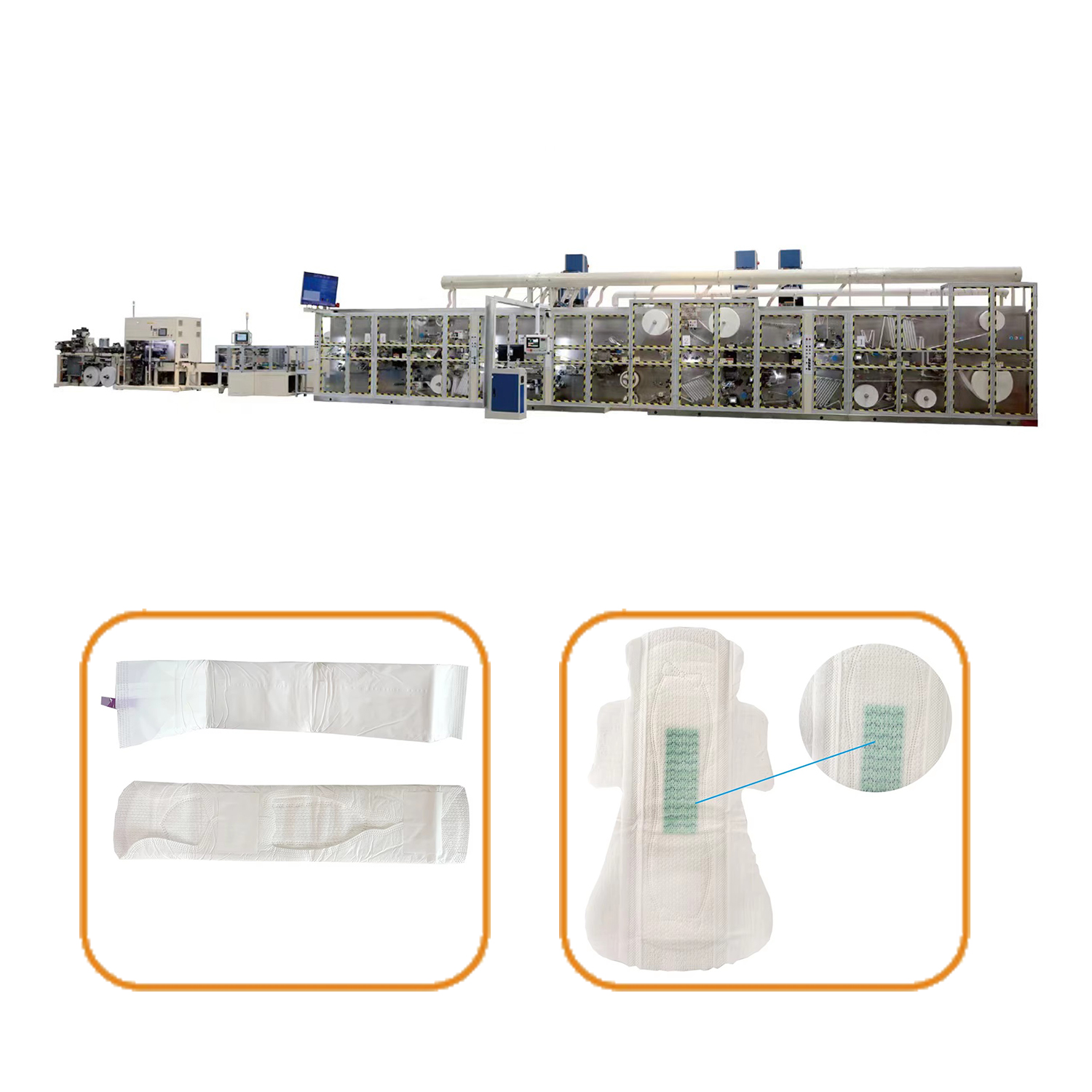 64.Full Servo High-Speed Sanitary Napkin Production Line 64.Full Servo High-Speed Sanitary Napkin Production Line