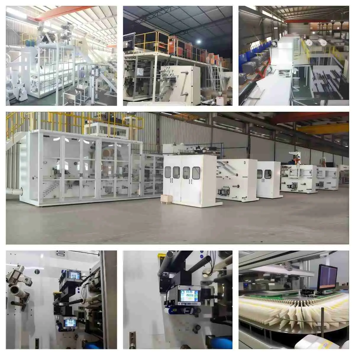 Full automatic Pull-up Baby diaper machine factory view