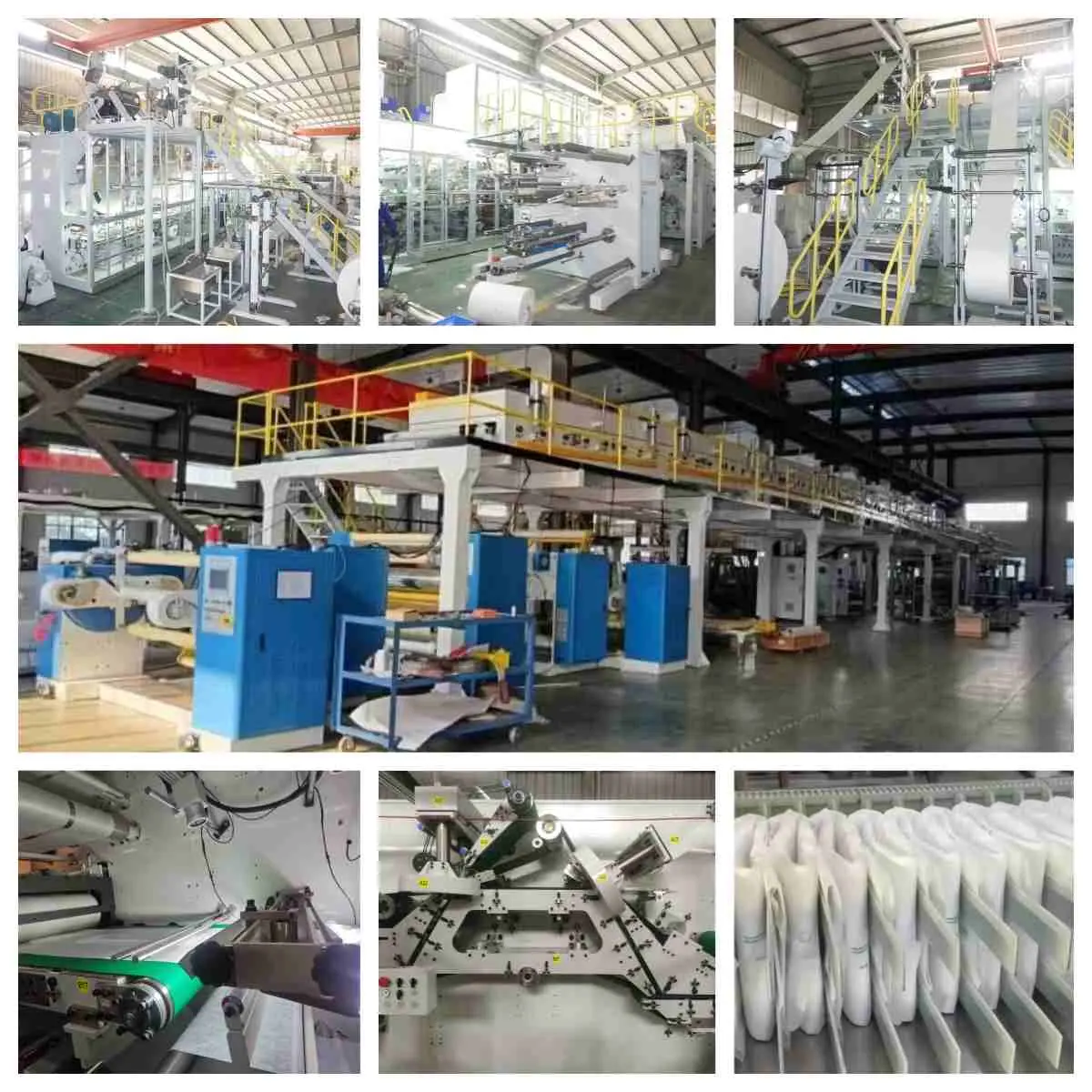 Full automatic adult diaper machine factory view