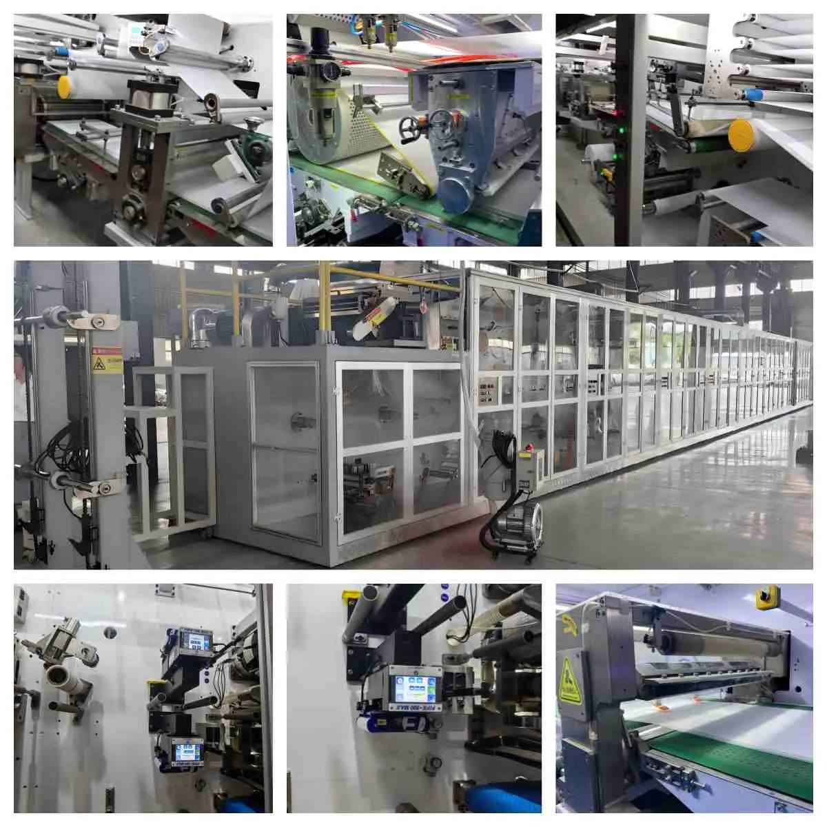 Full servo pet diaper machine factory view