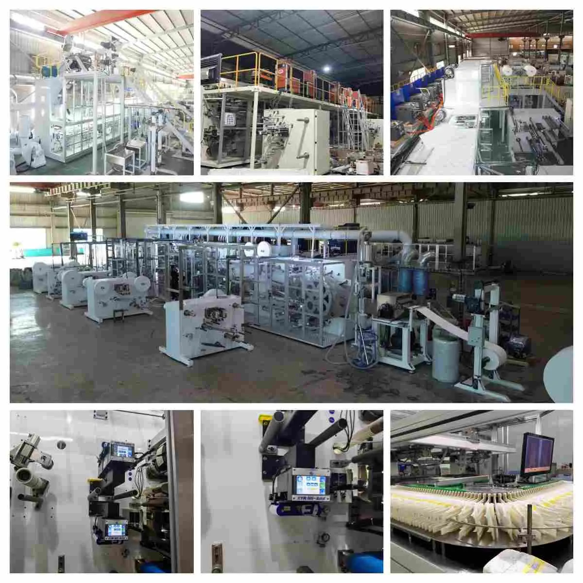 T-Shape Baby Diaper Machine factory