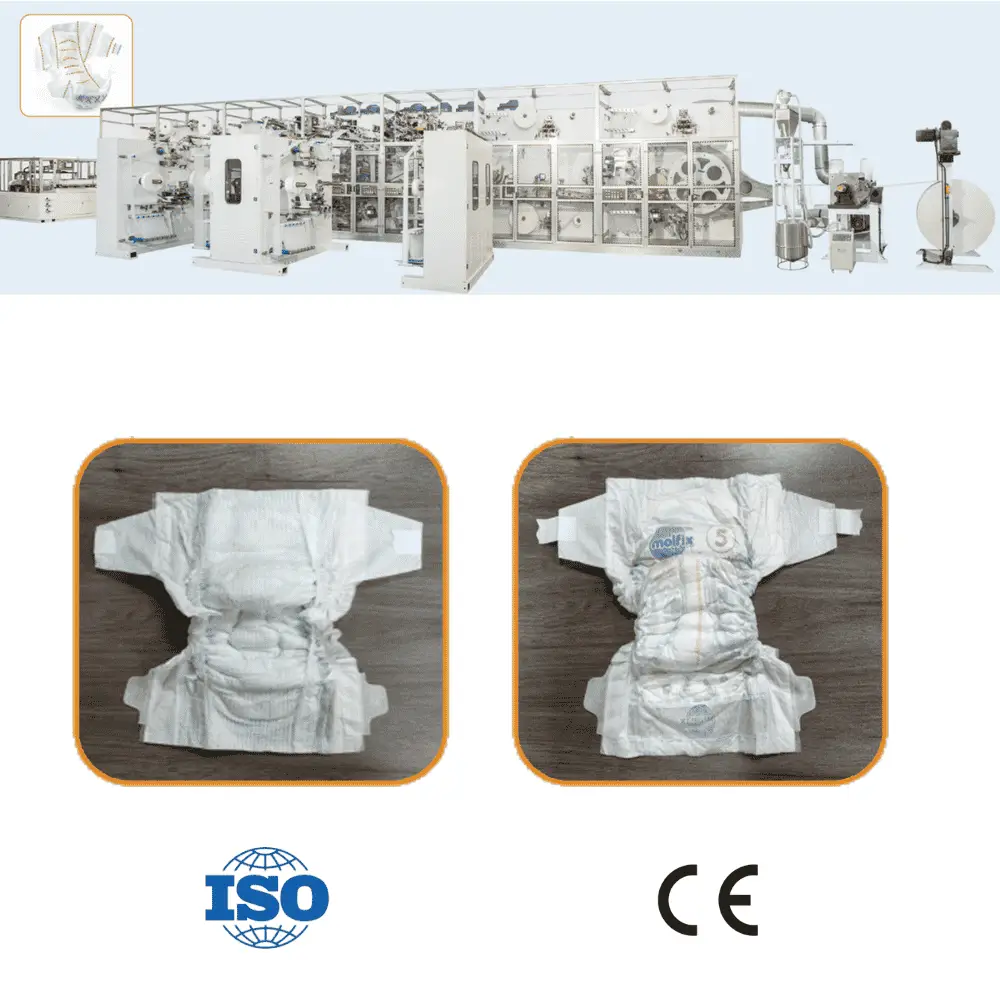 T Shape Baby Diaper Machine