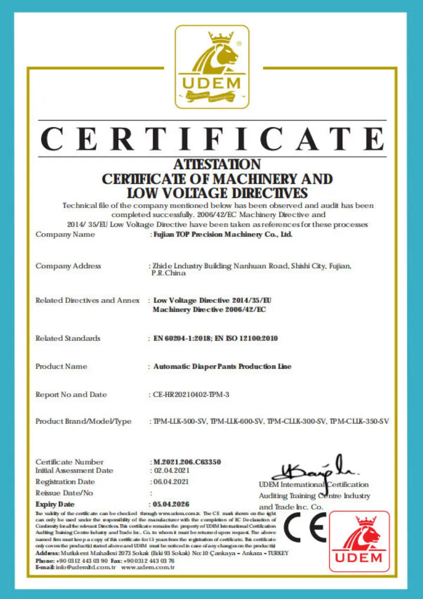 BAYEUX certificate